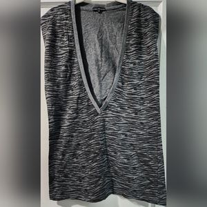 Grey Sleeveless Women's Shirt